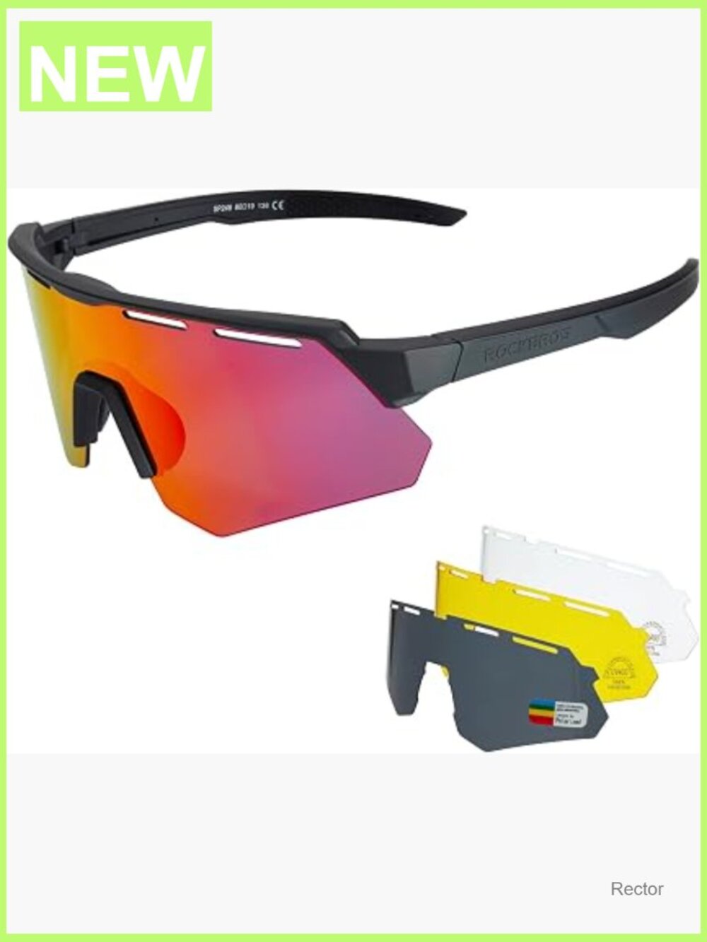 Polarized Sports Sunglasses for Cycling Baseball Running UV400 Protection